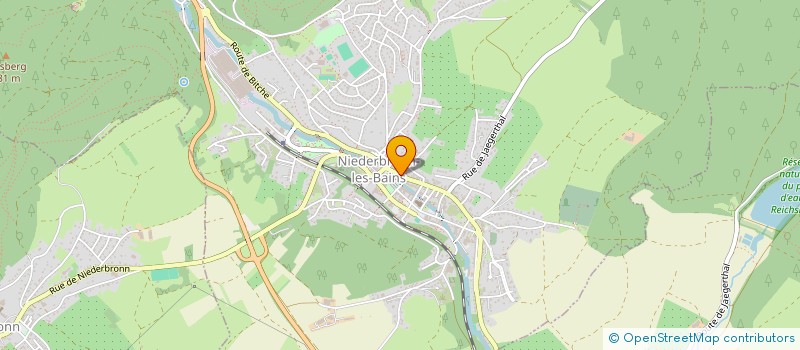localisation de l'entreprise HORLOGERIE BIJOUTERIE DENU  REICHSHOFFEN