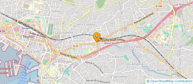 localisation de l'entreprise HORLOGERIE BIJOUTERIE GOLD à TOULON