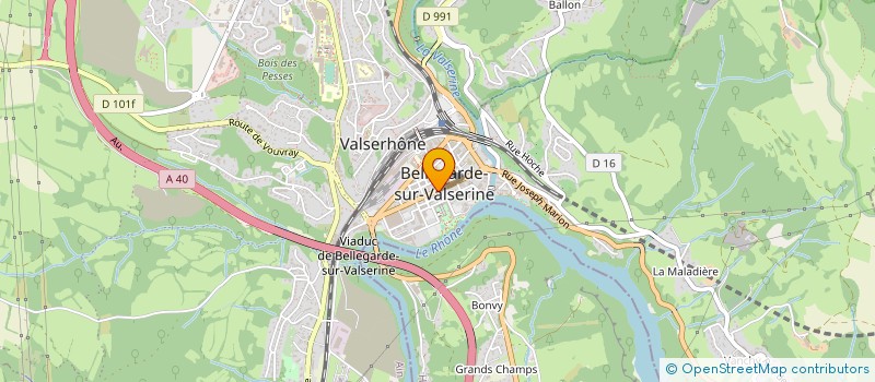 localisation de l'entreprise HORLOGERIE BIJOUTERIE JACQUET à VALSERHONE