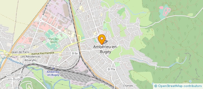 localisation de l'entreprise HORLOGERIE BIJOUTERIE JOAILLERIE FAVRE à AMBERIEU-EN-BUGEY