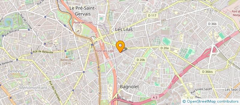 localisation de l'entreprise HORLOGERIE VIOT à LES LILAS