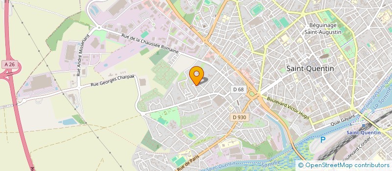 localisation de l'entreprise HORLOU à SAINT-QUENTIN