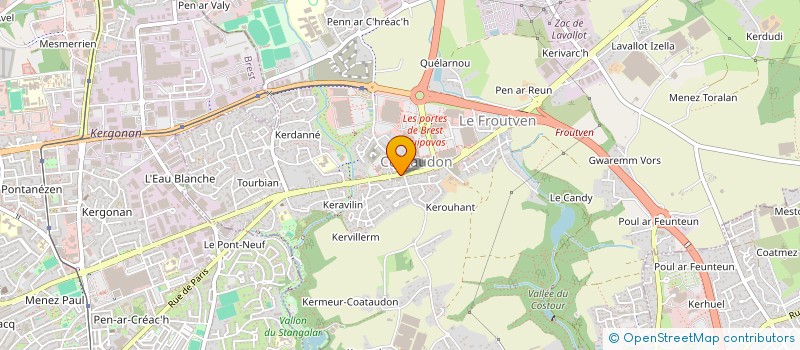 localisation de l'entreprise HORMA  GUIPAVAS