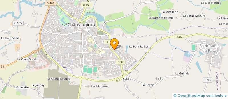 localisation de l'entreprise HORME  CHATEAUGIRON