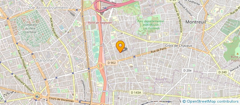 localisation de l'entreprise HORMONE à BAGNOLET