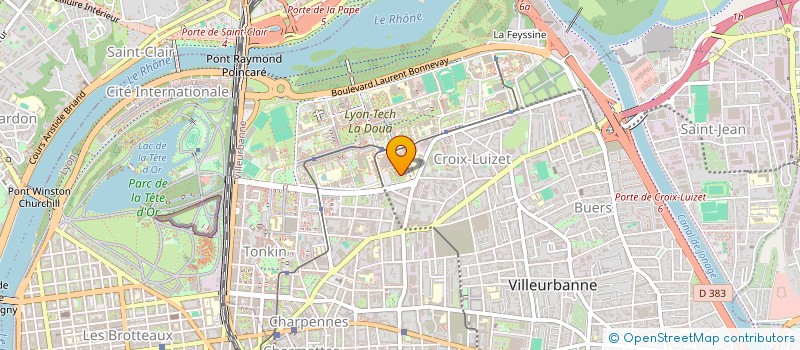 localisation de l'entreprise HORMUR à VILLEURBANNE