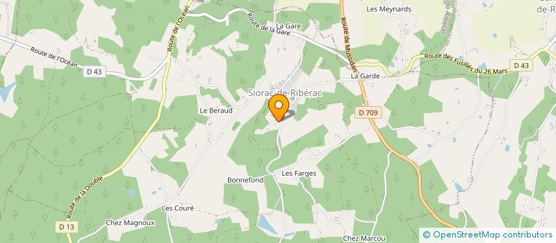 localisation de l'entreprise HORNE, PATRICIA & TREVOR  SIORAC-DE-RIBERAC