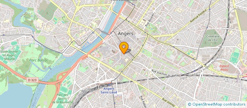 localisation de l'entreprise HORNEOS à ANGERS
