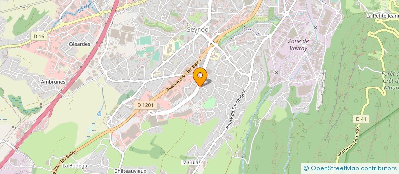 localisation de l'entreprise HORNERO à ANNECY