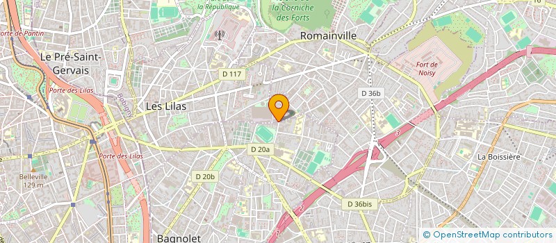localisation de l'entreprise HORNET FLOREAL à BAGNOLET