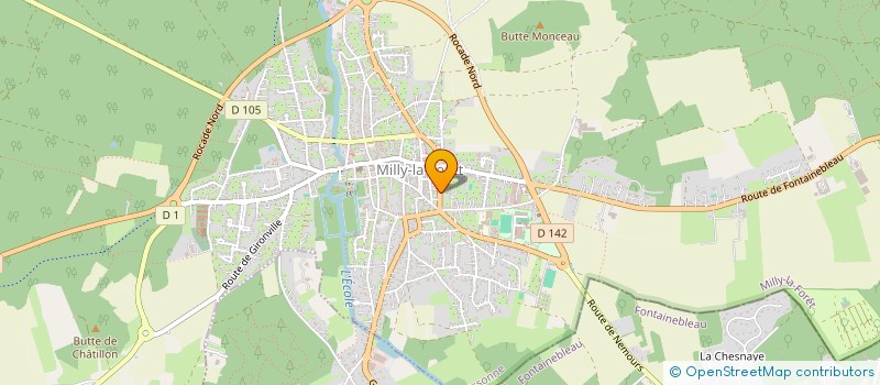 localisation de l'entreprise HORNEZ à MILLY-LA-FORET