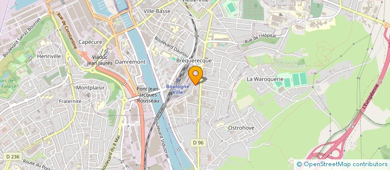 localisation de l'entreprise HORNOY BATIMENT à BOULOGNE-SUR-MER