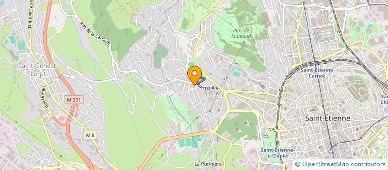 localisation de l'entreprise HORO à SAINT-ETIENNE
