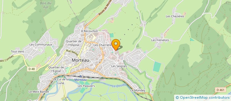 localisation de l'entreprise HOROTEC EUROPE à MORTEAU