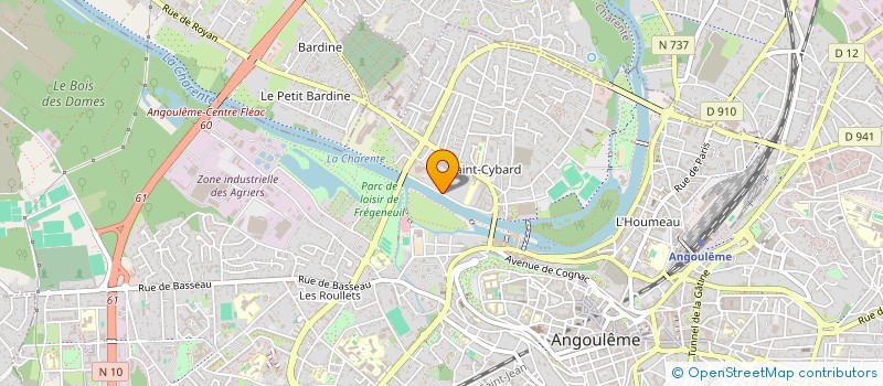 localisation de l'entreprise HORREAUX IMMO à ANGOULEME