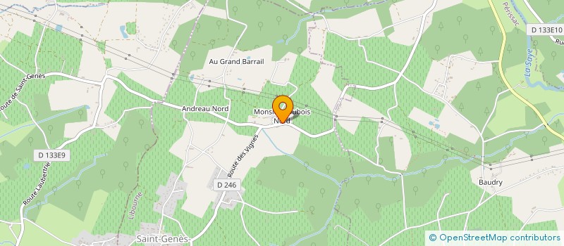 localisation de l'entreprise HORRUT-LECLERC-MAINGUY  SAINT-GENES-DE-FRONSAC