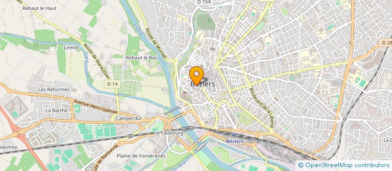localisation de l'entreprise HORS CADRE FESTIVAL BEZIERS IMAGE  BEZIERS