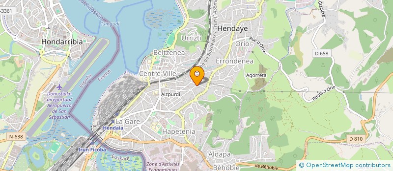 localisation de l'entreprise HORS CHAMP à HENDAYE