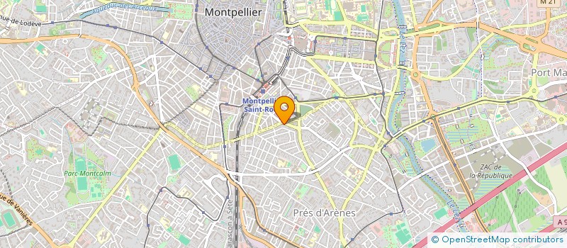 localisation de l'entreprise HORS-CHAMP PRODUCTIONS à MONTPELLIER