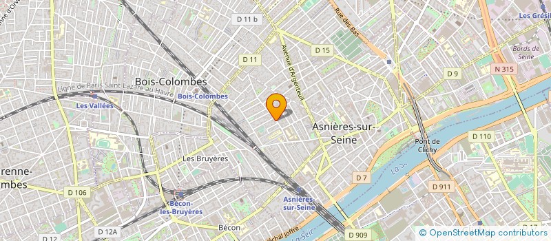 localisation de l'entreprise HORS D'AGE PRODUCTION  ASNIERES-SUR-SEINE