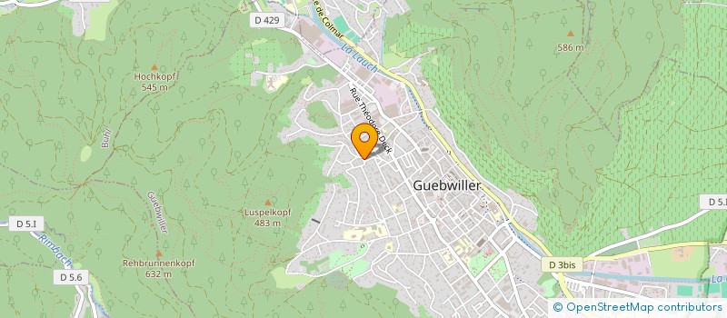 localisation de l'entreprise HORS D'EAU COUVERTURE ZINGUERIE  GUEBWILLER