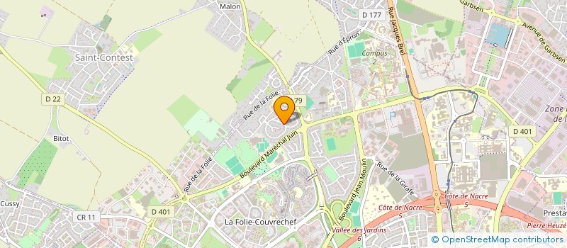 localisation de l'entreprise HORS D'OEUVRES à CAEN