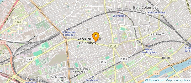 localisation de l'entreprise HORS DU TEMPS  LA GARENNE-COLOMBES