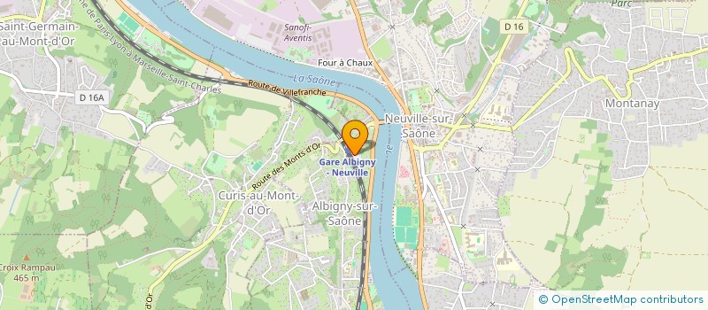 localisation de l'entreprise HORS LES MURS STATION  ALBIGNY-SUR-SAONE