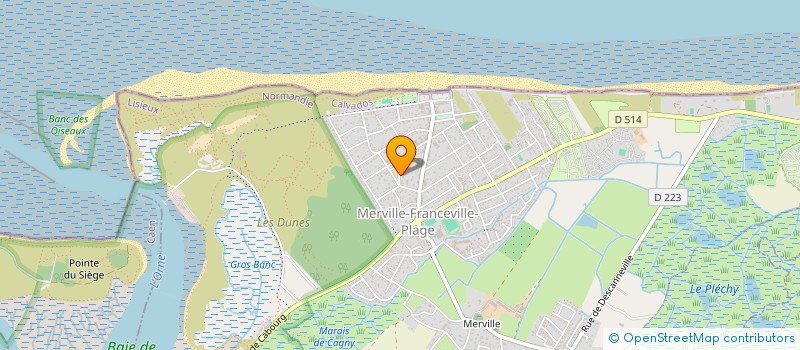 localisation de l'entreprise HORS PAIR  MERVILLE-FRANCEVILLE-PLAGE