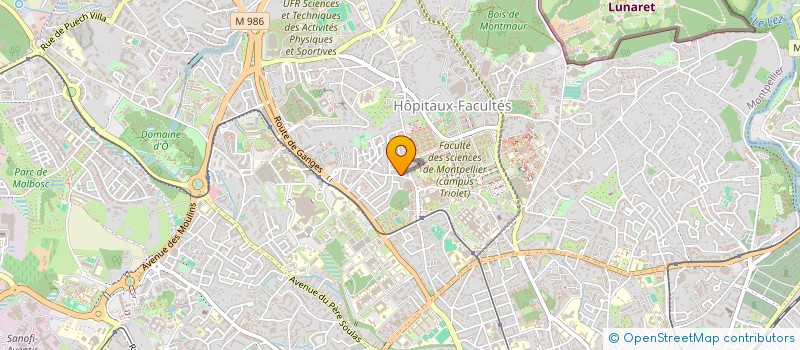 localisation de l'entreprise HORS PHASE à MONTPELLIER