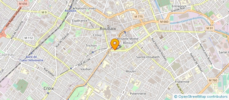 localisation de l'entreprise HORS PHASE RECORDS à ROUBAIX