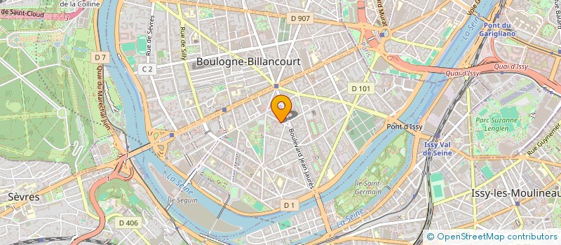 localisation de l'entreprise HORS PISTE AUX ETOILES à BOULOGNE-BILLANCOURT