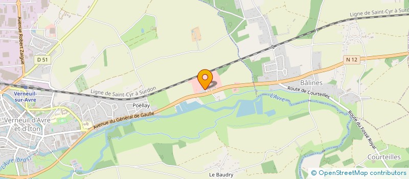 localisation de l'entreprise HORS SAISON  VERNEUIL D'AVRE ET D'ITON