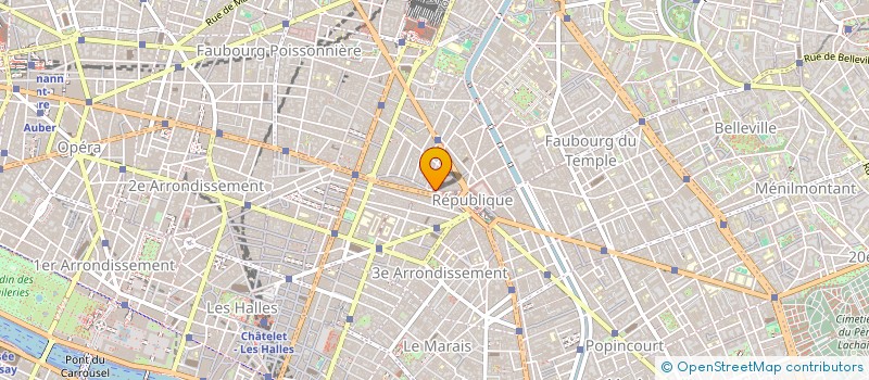 localisation de l'entreprise HORS SCENE  PARIS