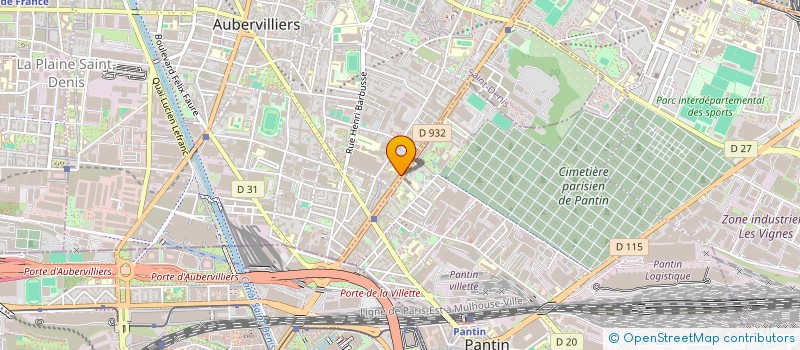localisation de l'entreprise HORSAY à AUBERVILLIERS