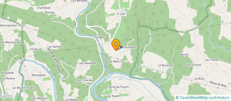 localisation de l'entreprise HORSCLOUS  CHAMBONAS