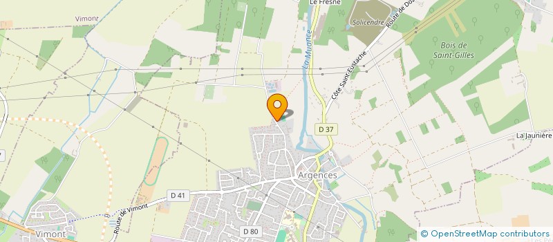 localisation de l'entreprise HORSE ' COM  ARGENCES