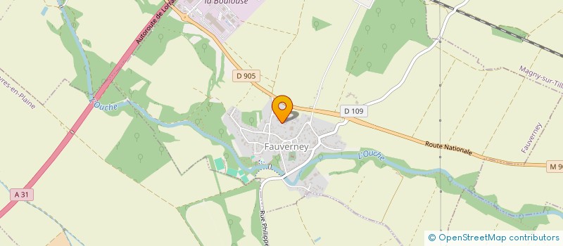 localisation de l'entreprise HORSE INVEST  FAUVERNEY