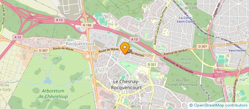 localisation de l'entreprise HORSON CONSULTING  LE CHESNAY-ROCQUENCOURT