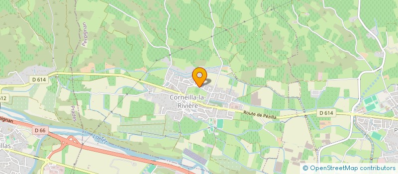 localisation de l'entreprise HORTEA COACHING  CORNEILLA-LA-RIVIERE