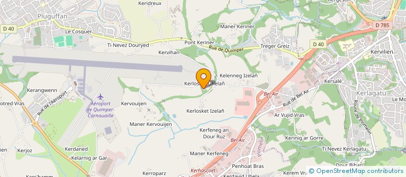 localisation de l'entreprise HORTELIA  PLUGUFFAN