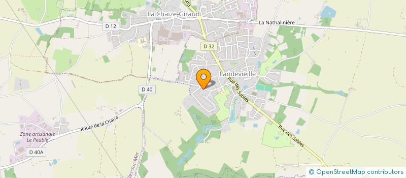 localisation de l'entreprise HORTENSE à LANDEVIEILLE