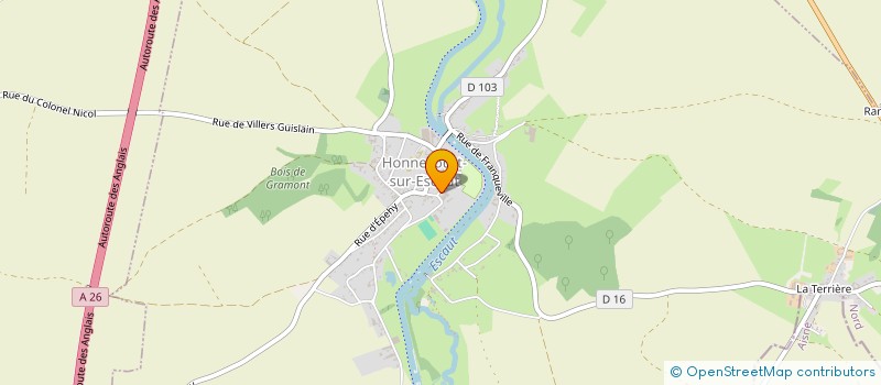 localisation de l'entreprise HORTENSIA  HONNECOURT-SUR-ESCAUT