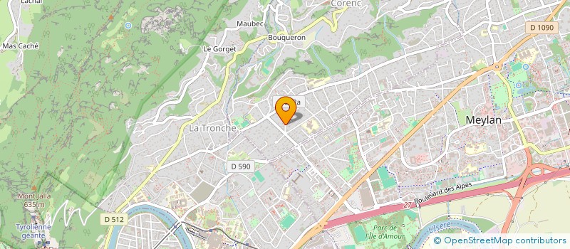 localisation de l'entreprise HORTENSIA  CORENC