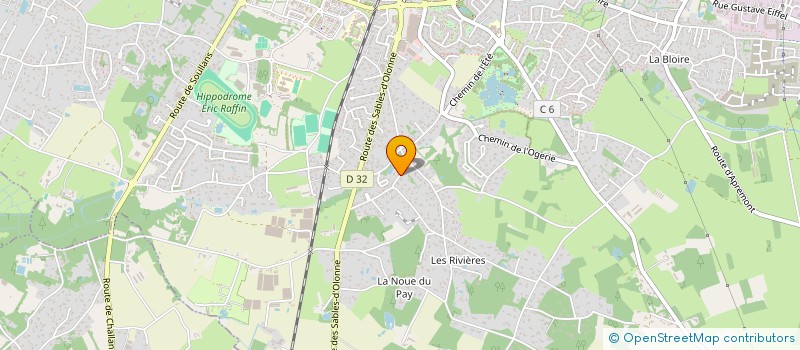localisation de l'entreprise HORTENSIA à CHALLANS