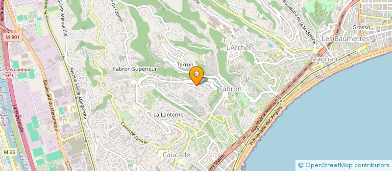 localisation de l'entreprise HORTENSIUS à NICE