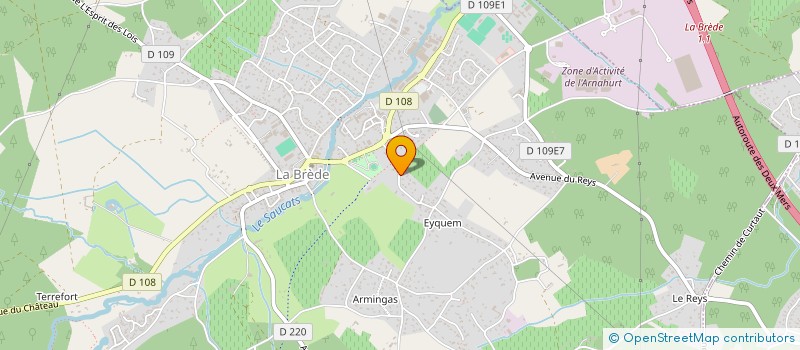 localisation de l'entreprise HORTHISONIMAX  LA BREDE