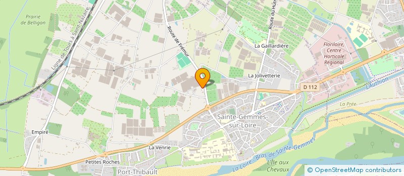 localisation de l'entreprise HORTI ENERGIE  STE GEMMES SUR LOIRE