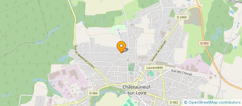 localisation de l'entreprise HORTI'GRAINE  CHATEAUNEUF-SUR-LOIRE
