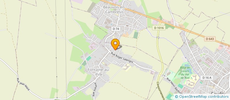 localisation de l'entreprise HORTIBAT à BEAUVOIS-EN-CAMBRESIS